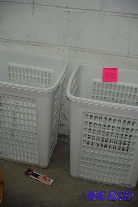 lot of 2 laundry hampers