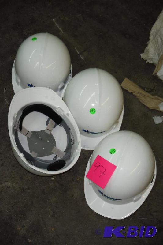 lot of 4 hard hats