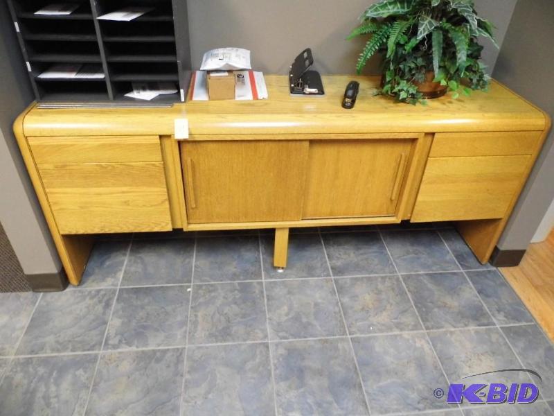 Oak Credenza