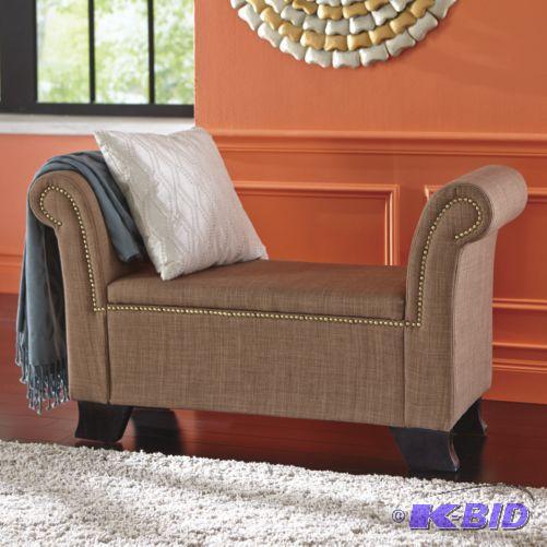 Nailhead Storage Bench -&nbspThis high-sided...
