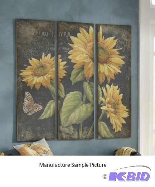 Three Piece Sunflower Wall Art -&nbspSplash ...