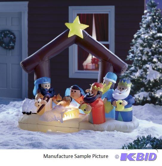 Inflatable Nativity Scene -&nbspOur Lighted ...