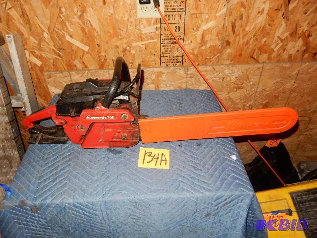 lot 134A image: Jonserud, 70 E Chain Saw.. Made in Sweden...