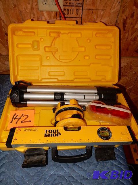 lot 142 image: Tool Shop Surveyors Transit and laser Level...