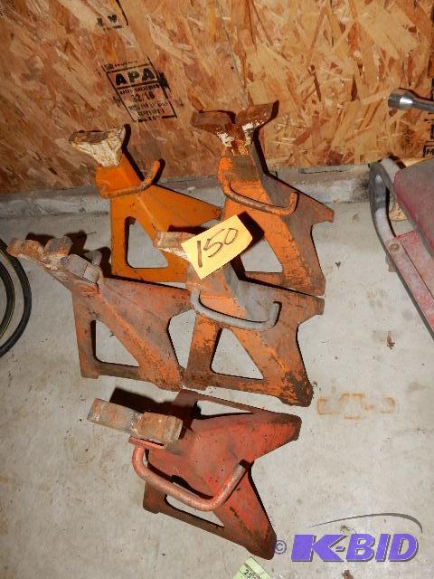 lot 150 image: 5, 5 ton ASTROGLIDE, Heavy Duty Jack Stands...
