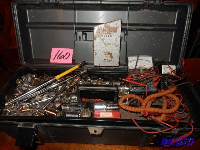 lot 160 image: Misc. Tools in the tools box.   Large number ...