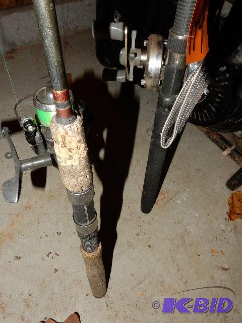 lot 174 image: Fishing Rods and reels as pictured. .Look at ...