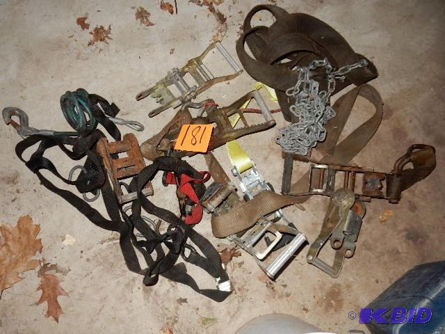 lot 181 image: Large lot of Tie downs and clamps...