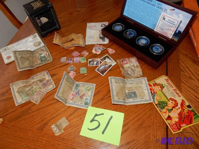 lot 51 image: Miscellaneous Stamps.. Kennedy half dollar, C...