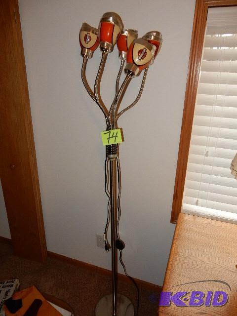 lot 74 image: Harley Pole Lamp.. Tested and Works.. Max Hei...