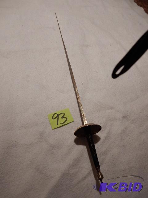 lot 93 image: Sword whand shield.. 43 in from tip to end o...