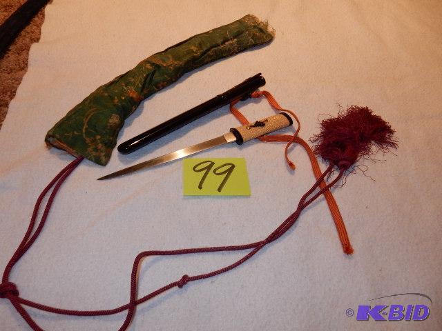lot 99 image: High Quality Blade.. 14in L woff white handl...