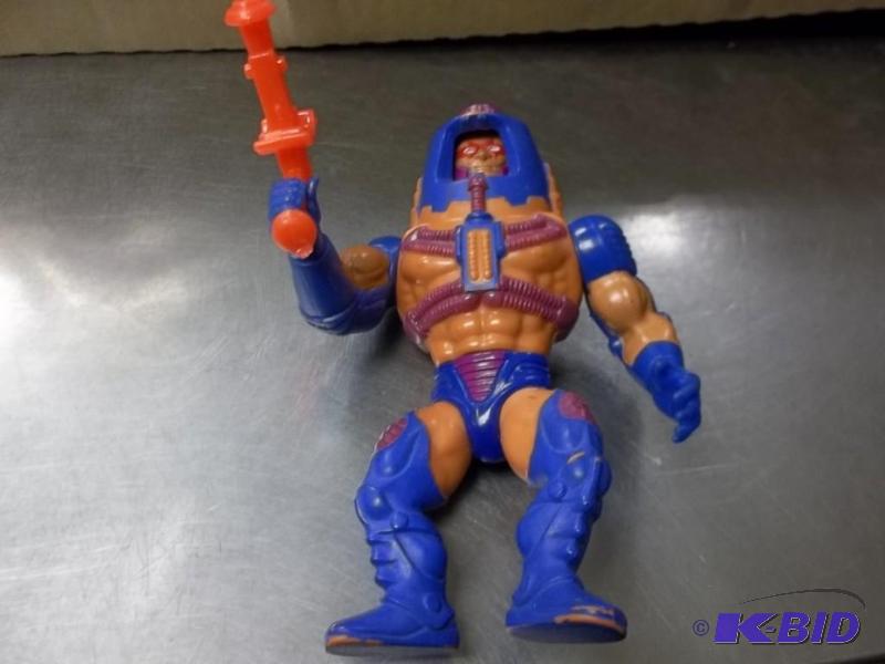 lot 12 image: Vintage 1982 Man-E-Faces He-Man Action Figure