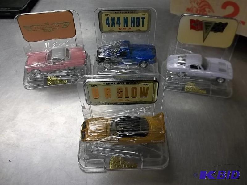lot 158 image: Lot of 4 Racing Champions Mint Edition Loose Cars