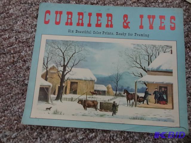Currier and Ives Color Prints. Qty 4. 12 X 10...