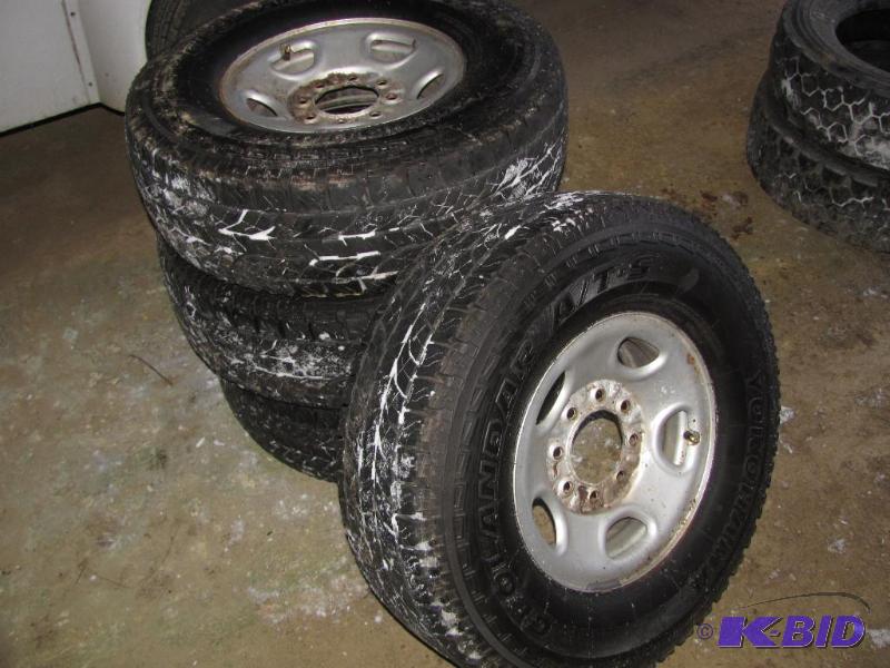 These Four (4) YOKOHAMA LT 26575R16 Tires wi...