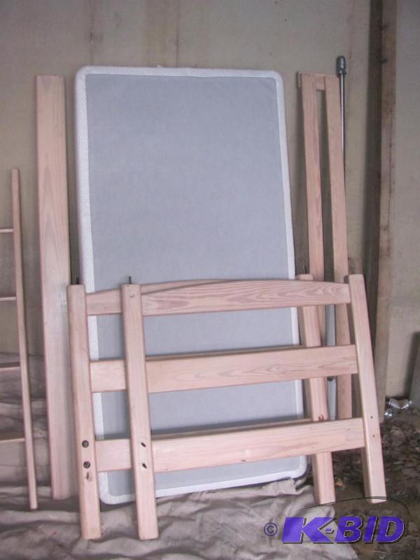 This Maple Wood Single Bed with boxspring is ...