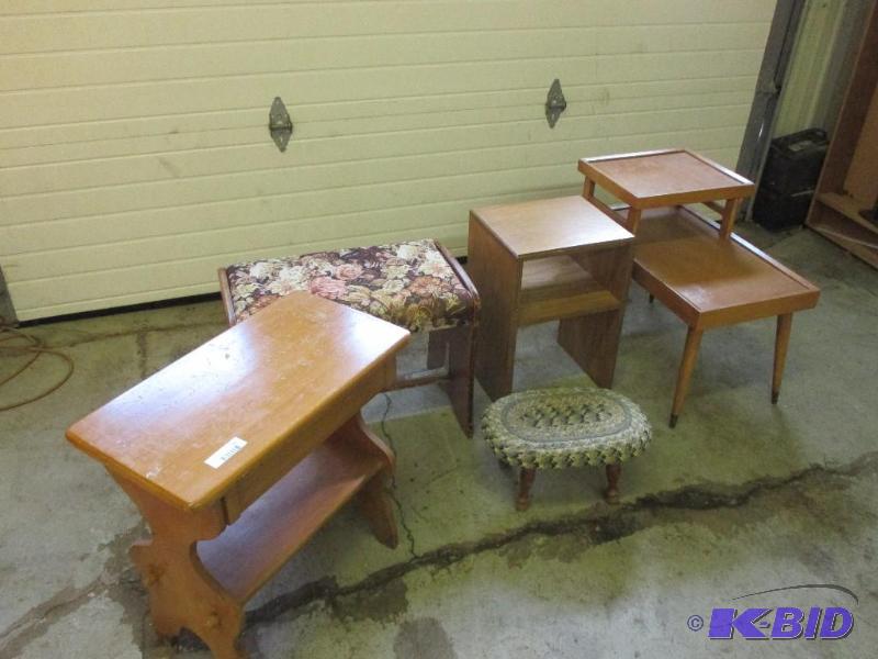 end tables, foot stools...