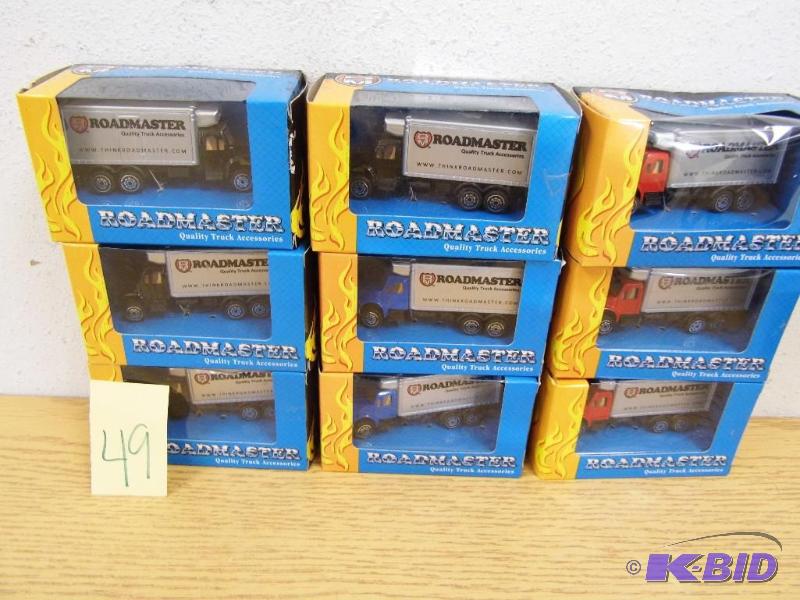 9 New Roadmaster Toy Trucks