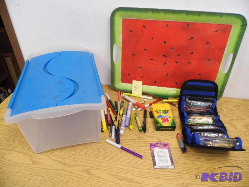 Storage Tote wCrayons