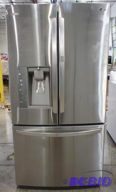 lot 1 image: LG Refrigerator Model # (LFX31945ST) SRP $254...
