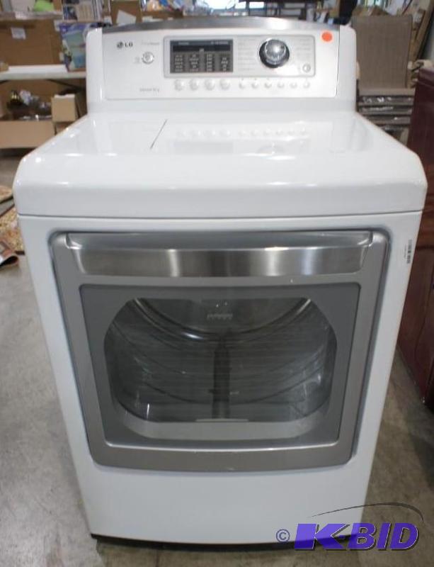 lot 11 image: LG Dryer (USED) Clean Model # (DLEX5170W) Ste...