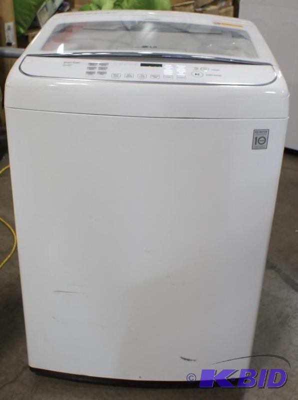 lot 13 image: New LG Washer Model # (WT1701CW) TurboWash to...