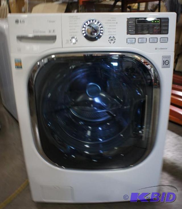 lot 14 image: New LG Washer Model # (WM4070HWA) TurboWash F...