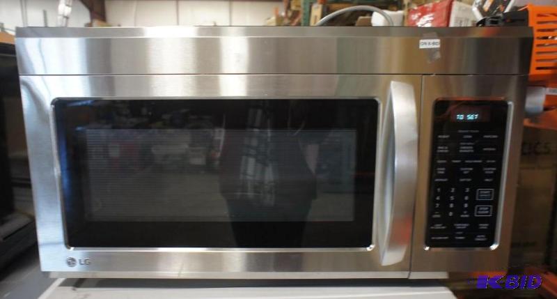 lot 17 image: New LG Microwave (LMV1813ST) 1.8-cu. ft. buil...