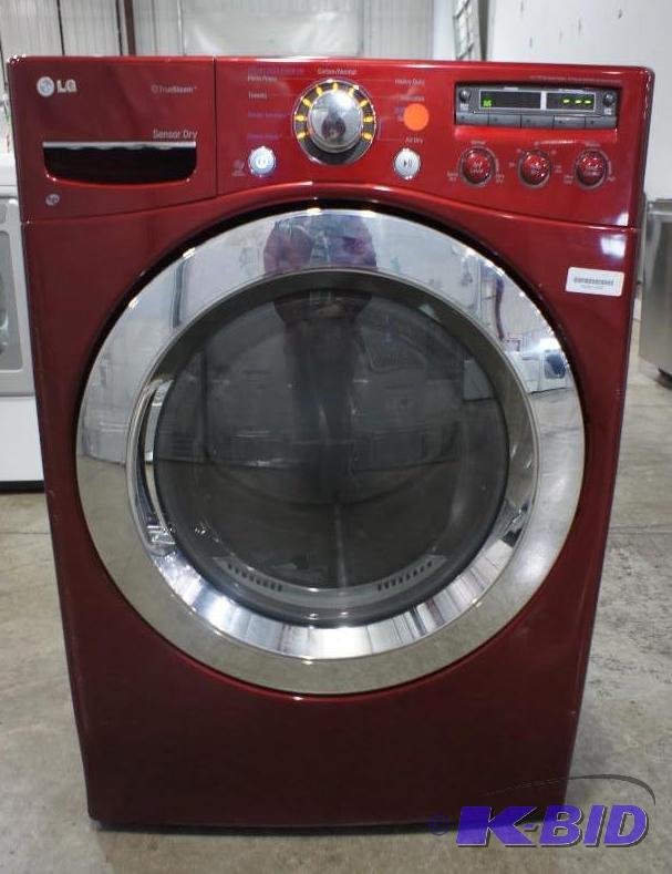 lot 9 image: New LG Dryer Model # (DLGX3251R) 27" Fro...