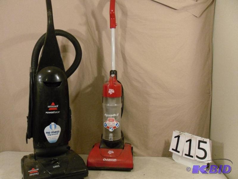 lot 115 image: Dirt Devil Dynamite II Bagless Vacuum and Bis...