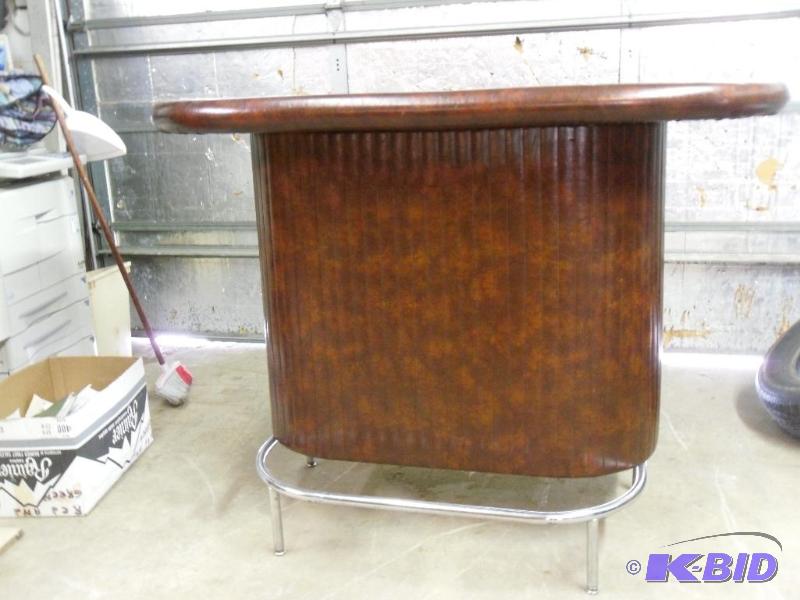 lot 137 image: Bar with Foot Rest Rail. Measures approximate...