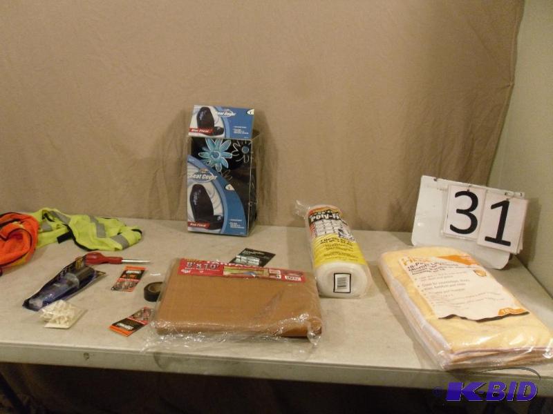 lot 31 image: New 8 x 10 Tarp, New Exterior Poly Film, New ...