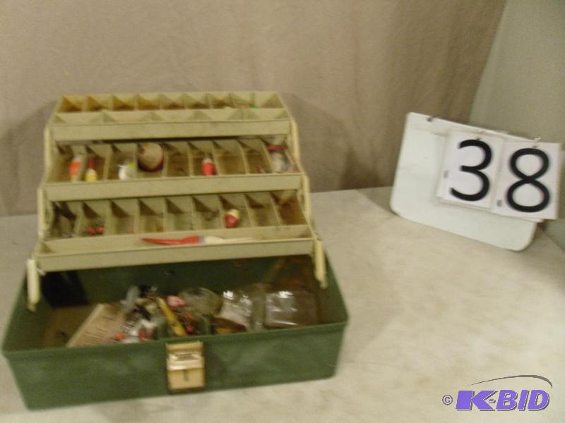 lot 38 image: Plano Tackle Box with Assorted Contents....