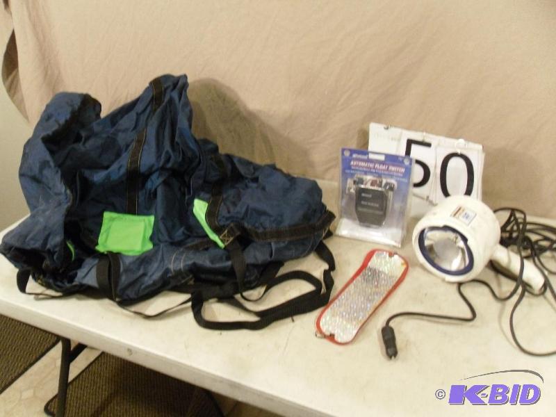 lot 50 image: Large Drift Sock For Boating, Float Switch, 1...