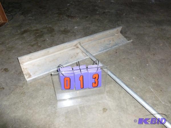 lot 13 image: Home made concrete bull float. Aluminum const...