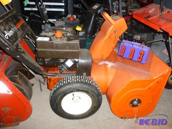 lot 3 image: Ariens st824 8 hp24 cutting path. Used cond...