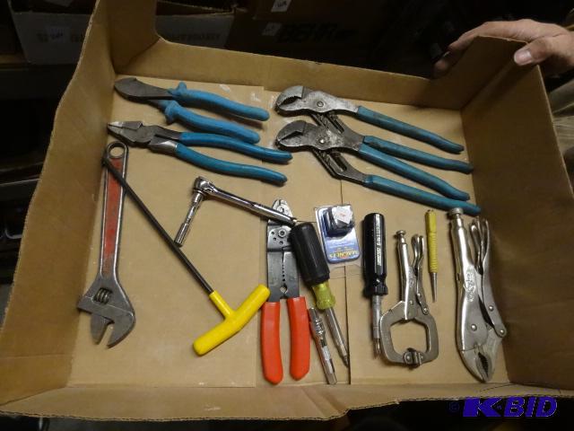 lot 151 image: Box of Misc Tools...