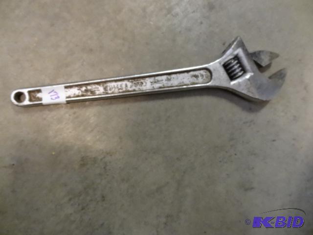 lot 172 image: Craftsman 16" Adjustable Wrench...