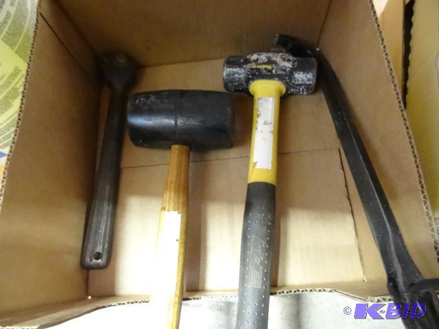 lot 203 image: 2 Hammers and a Pry Bar...