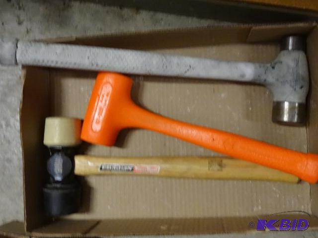 lot 205 image: 3 Dead Blow Hammers...