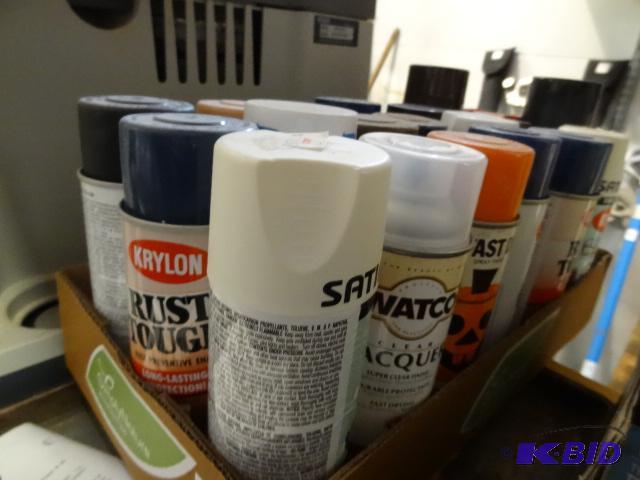 lot 217 image: Misc Cans of Spray paint....
