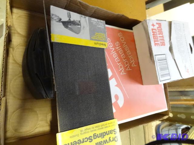 lot 227 image: 3M Sandpaper Sheets, Porter Cable 6" Rou...