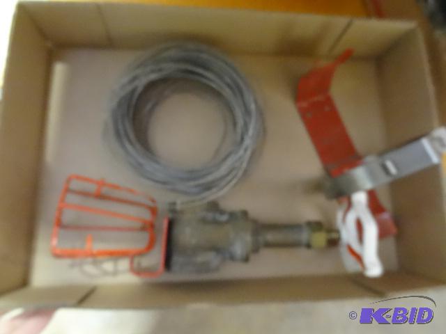 lot 229 image: Wire, Brass Valve, Fire Extinguisher Brackets...