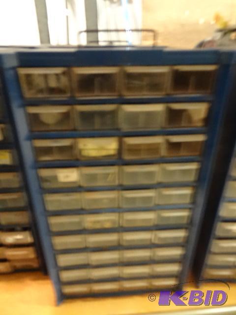 lot 241 image: 40 Drawer Hardware Bin, Full of Misc Hardware...