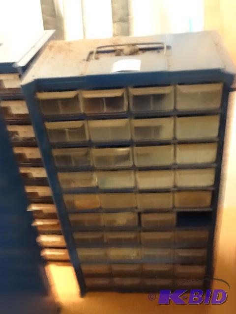 lot 244 image: 40 Drawer Hardware Bin. Missing 1 Drawer...