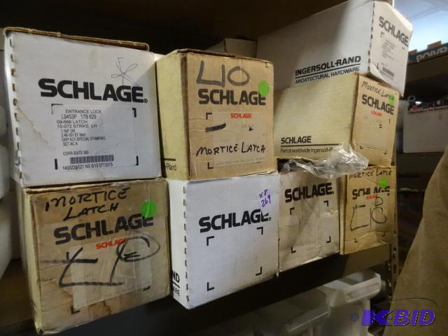 lot 269 image: 8 Boxes of Schlage Door Latch Assemblies. Use...