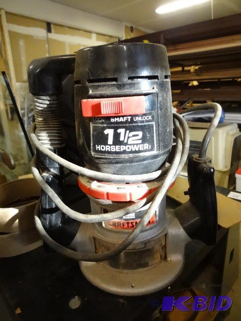 lot 283 image: 1 12 HP Craftsman Router...