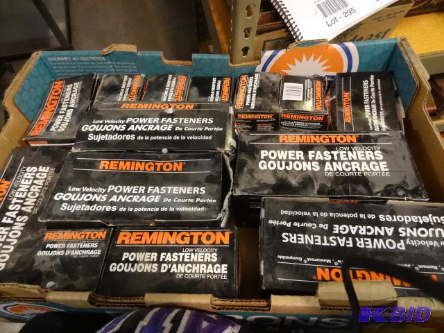 lot 289 image: Large Box of Remington Power Fasteners...