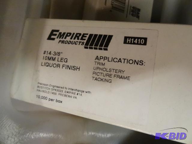 lot 295 image: Bin of Misc Fine Wire Staples...